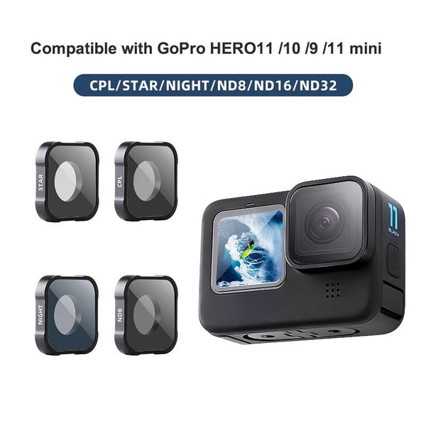 Parallel Universal Action Camera Lens Filter For Gopro Hero Series Nd16 Filters