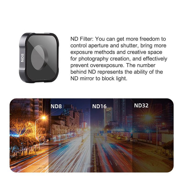 Parallel Universal Action Camera Lens Filter For Gopro Hero Series Nd16 Filters