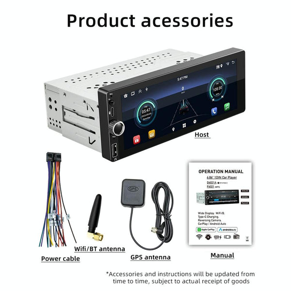 Universal Bluetooth Car Radio With Android Navigation 1 + 32G Memory 2 + 64G Other Car Video