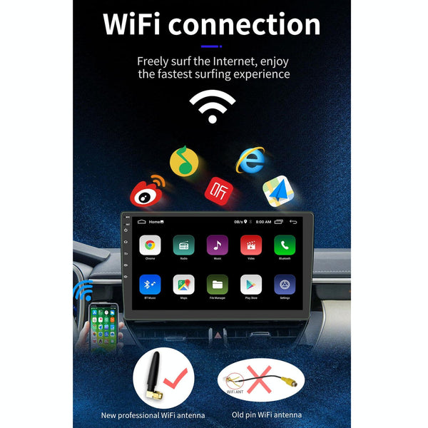 10.1 Inch Car Android Player Locator Technology Navigation Bluetooth Touch Radio Mirror Link Fm Wifi Steering Wheel Control Version + Carplay Other Ca