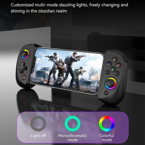 Vibration Grip Wireless Gamepad For Mobile And Pc Green Blue Controllers & Attachments