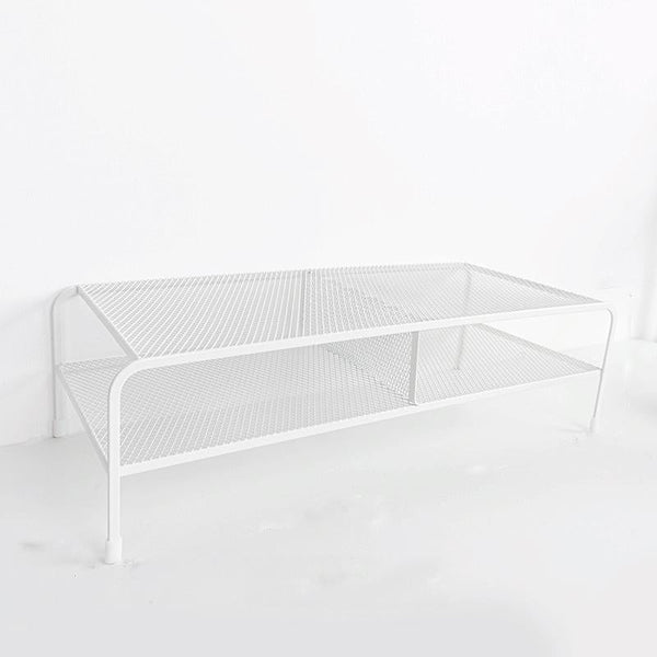 Desk Organizer Bracket For Elevated Computer Monitor Wrought Iron Double Layer Monitor Mounts & Stands