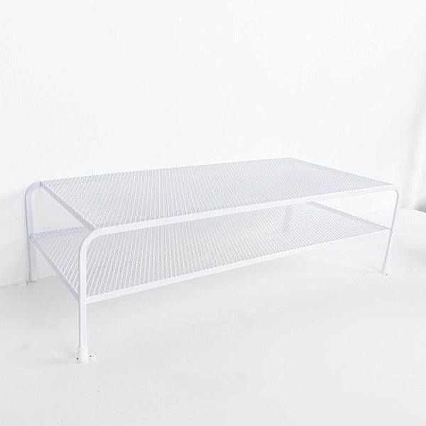 Desk Organizer Bracket For Elevated Computer Monitor Wrought Iron Double Layer Monitor Mounts & Stands