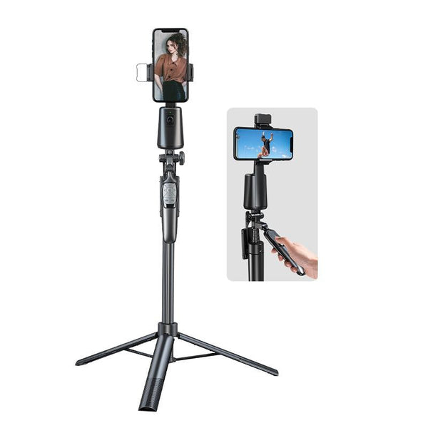 Auto Tracking Gimbal Stabilizer With Fill Light And Selfie Stick 360 Degree Rotation Stabilizers