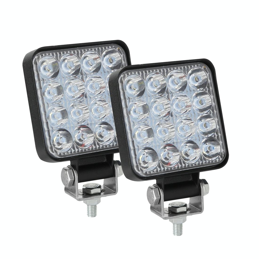 11.2W 10 30V Dc 6000K Inch 16 Leds Square Offroad Truck Car Driving Light Work Spotlight Fog Led Car Lights
