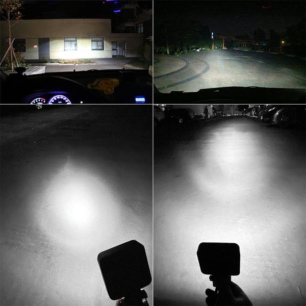 11.2W 10 30V Dc 6000K Inch 16 Leds Square Offroad Truck Car Driving Light Work Spotlight Fog Led Car Lights