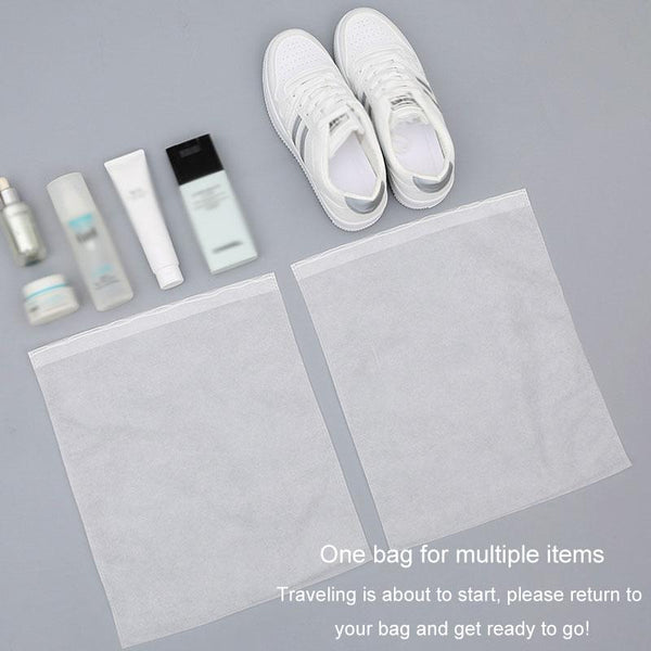 50 Pcs Thickened Non Woven Shoe Storage Bag Portable & Sunscreen 50Pcs /Pack 32X48cm Large Shoe Bags