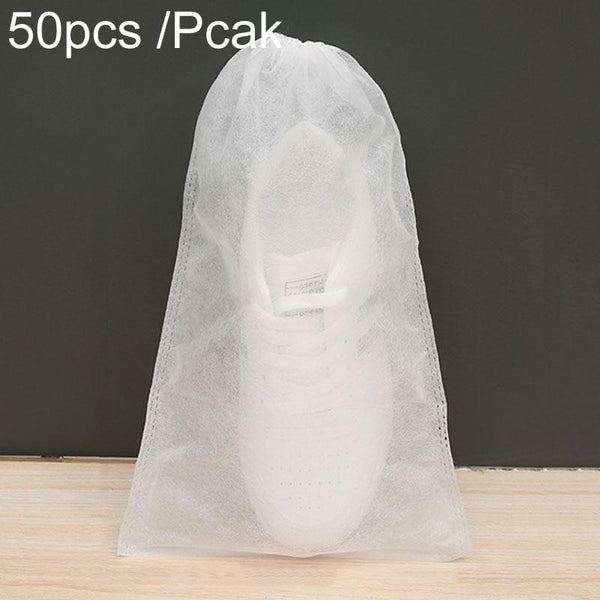 50 Pcs Thickened Non Woven Shoe Storage Bag Portable & Sunscreen 50Pcs /Pack 32X48cm Large Shoe Bags
