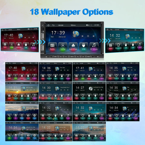 7 Inch Car Mp5 Player Carplay / Android Auto Mirror Link Bluetooth With 12 Light Camera Other Car Video