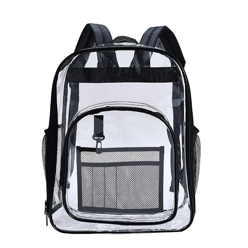 Waterproof Pvc Backpack For Students Compact And Durable Black Backpacks