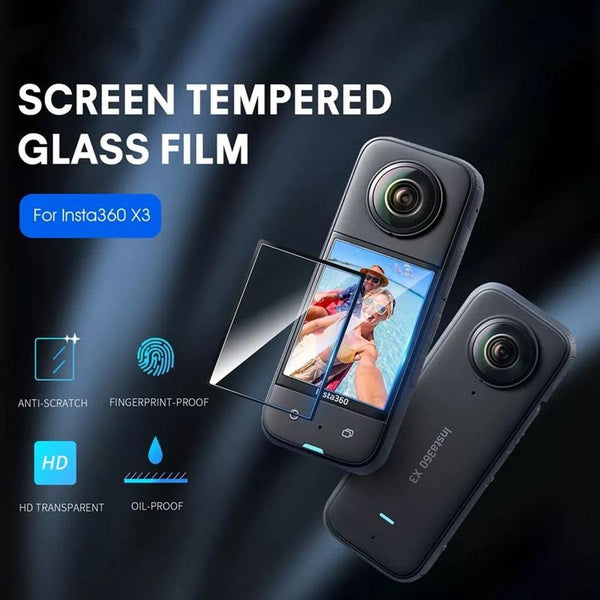 Curved High Definition Protective Film For Insta360 X3 2 Pack Camera Screen Protectors