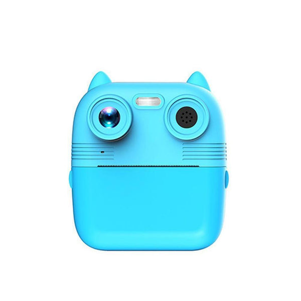 Instant Print Camera With Dual Lens 2.8 Screen For Kids Blue Digital Cameras