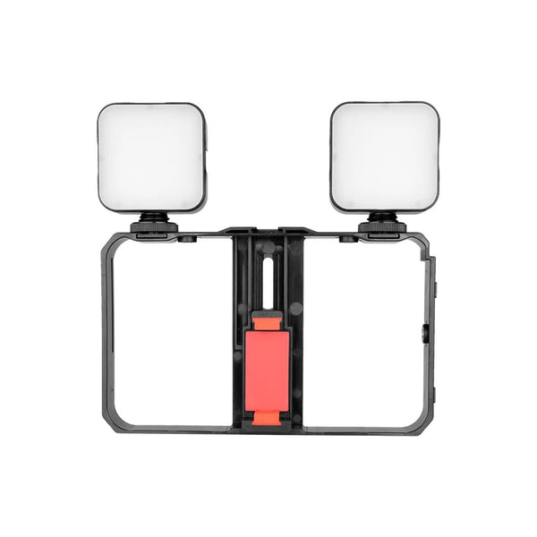 Vlogging Live Broadcast Smartphone Video Rig With Led Selfie Light And Stabilizer Handle Other Mobile Accessories