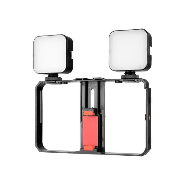 Vlogging Live Broadcast Smartphone Video Rig With Led Selfie Light And Stabilizer Handle Other Mobile Accessories