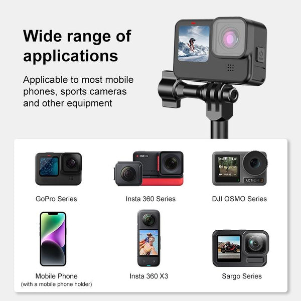 Universal Cnc Rearview Magic Arm For Motorcycles Audio And Video Accessories Bike Camera Holders Mounts