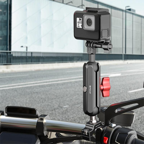 Universal Cnc Rearview Magic Arm For Motorcycles Audio And Video Accessories Bike Camera Holders Mounts