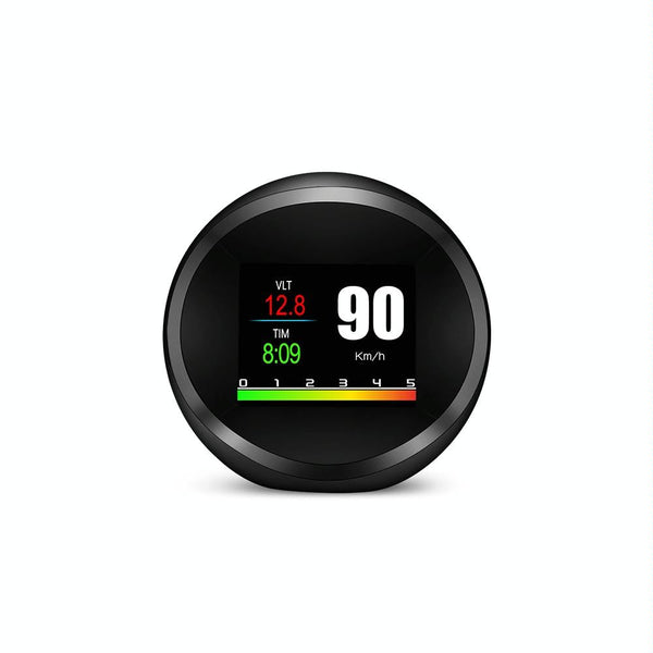 Car Hud Head Up Display Obd2 + Gps Mode Water Temp Speed Voltage Fuel Alarm Other Instruments & Gauges
