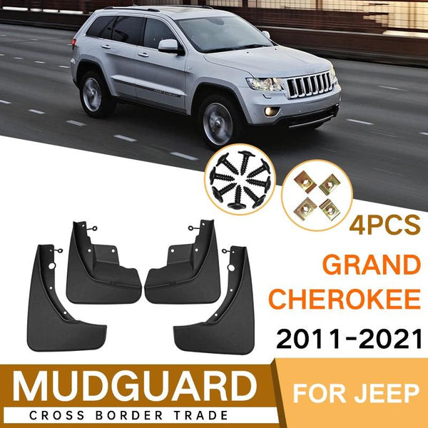 For Jeep Grand Cherokee 2011 2021 4Pcs / Set Car Auto Soft Plastic Splash Flaps Fender Guard Fenders & Mud Guards