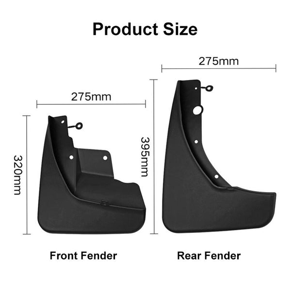 For Jeep Grand Cherokee 2011 2021 4Pcs / Set Car Auto Soft Plastic Splash Flaps Fender Guard Fenders & Mud Guards