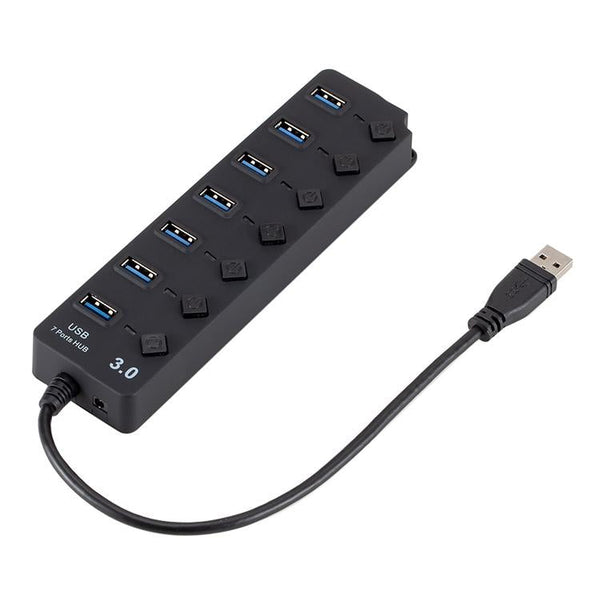 7 Port Usb 3.0 Hub With Switch For Pc / Laptop Usb Cables Hubs & Adapters