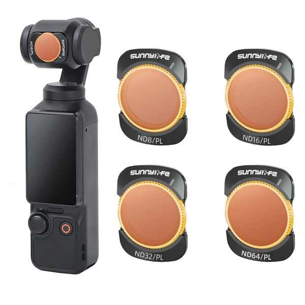 Sunnylife 3 In 1 Nd16 Camera Lens Filter For Dji Osmo Pocket No Gimbal Reset 4 Nd8 64Pl Camera Drone Accessories
