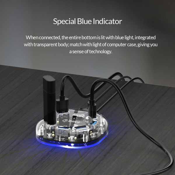 7 Port Transparent Usb3.0 Hub Usb Cables Hubs & Adapters
