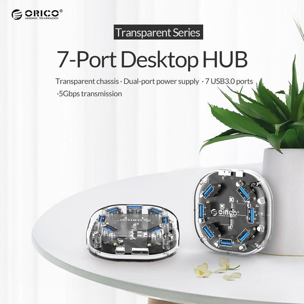 7 Port Transparent Usb3.0 Hub Usb Cables Hubs & Adapters