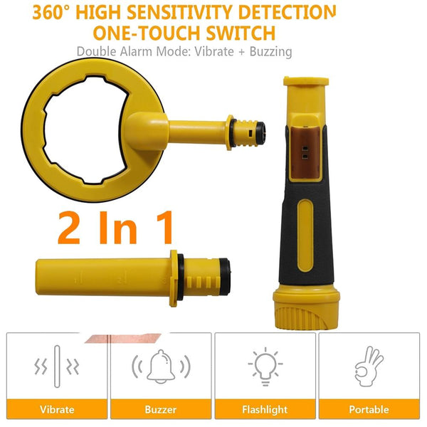 2 In 1 Underwater Metal Detector Ip68 Waterproof 60M Submersible Metal Detectors