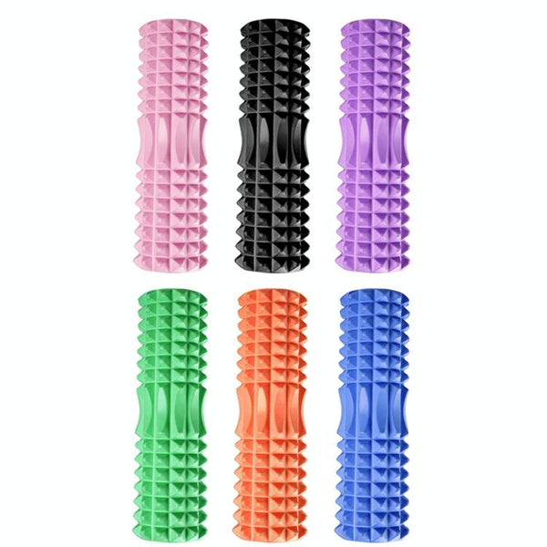3 In 1 Eva Foam Roller Set 33Cm Length Orange Crescent Foam Rollers