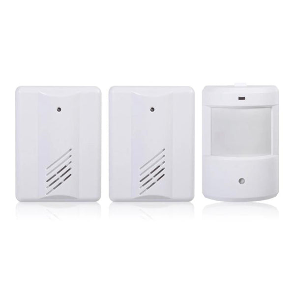 Wireless Infrared Doorbell Alarm For Home Office 2 Sensors Smart Doorbells