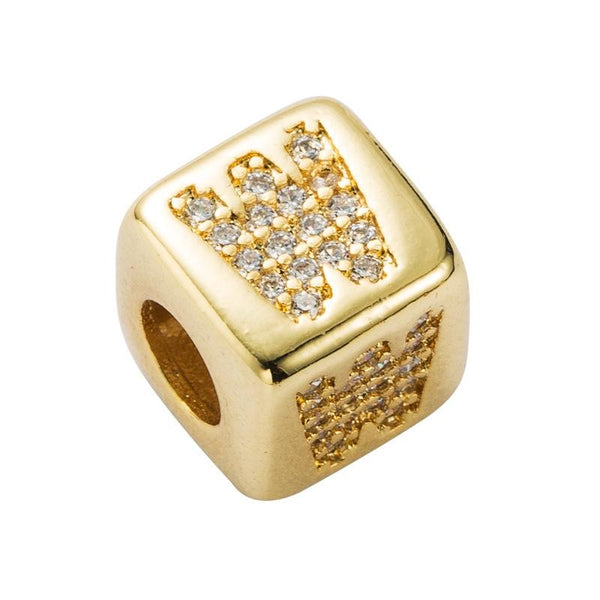 Brass Micro Inlaid Couple Red String Pull Diy Bracelet English Letter Beads Style W Charms & Pendants