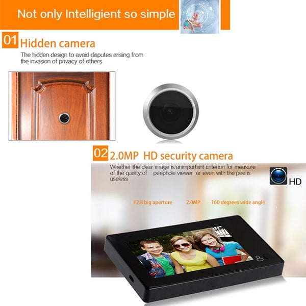 2.0Mp Smart Doorbell With 4.3 Tft Display Screen Smart Doorbells