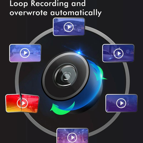 Large 9.66 Dual Record Driving Recorder With 2K Touch Screen And Parking Video Reversing Image Other Car Video