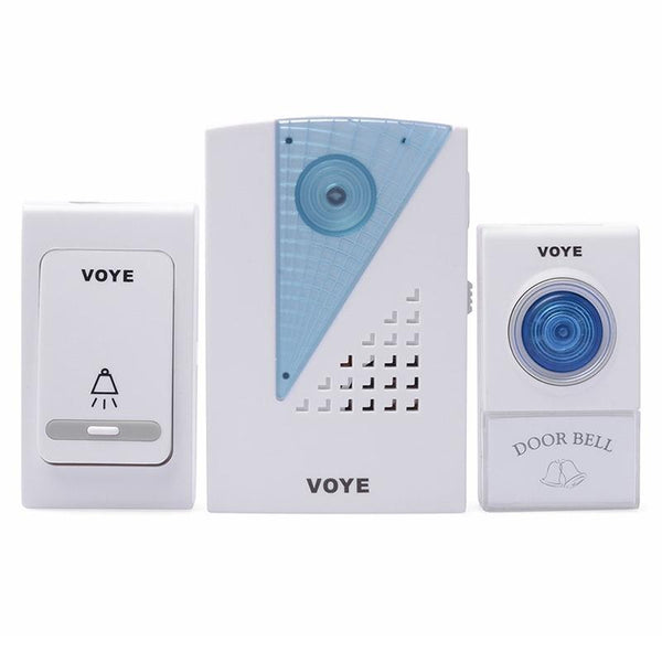 2 Remote Control Wireless Doorbell White Smart Doorbells