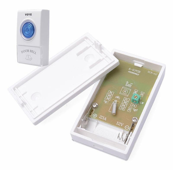 2 Remote Control Wireless Doorbell White Smart Doorbells