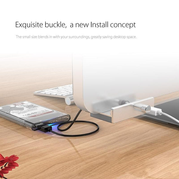 Aluminum 4 Port Usb 3.0 Clip Hub With 1M Cable Pc1123 Usb Cables Hubs & Adapters