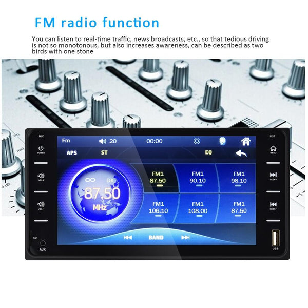 7 Inch Car Touch Screen Mp5 Player For Toyota Corolla Fm / Tf Mirror Link Car Audio In Dash Units