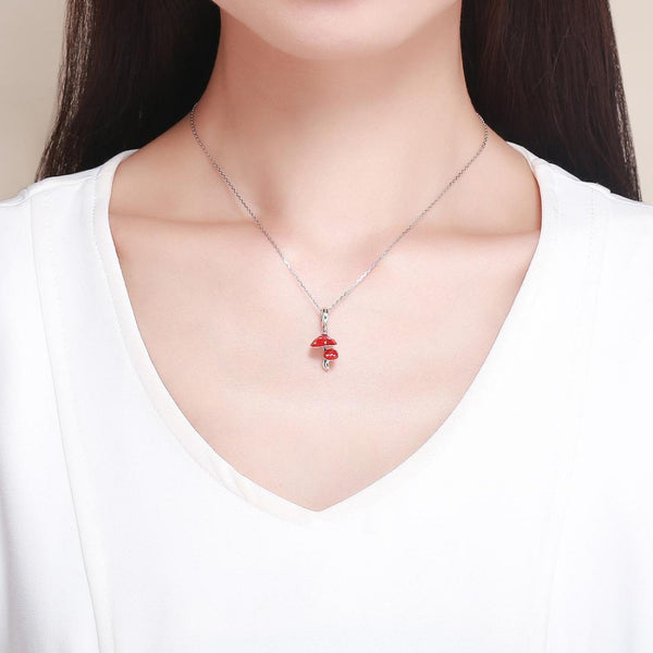 925 Sterling Silver Small Mushroom Bracelet Charms Diy Accessories Charms & Pendants