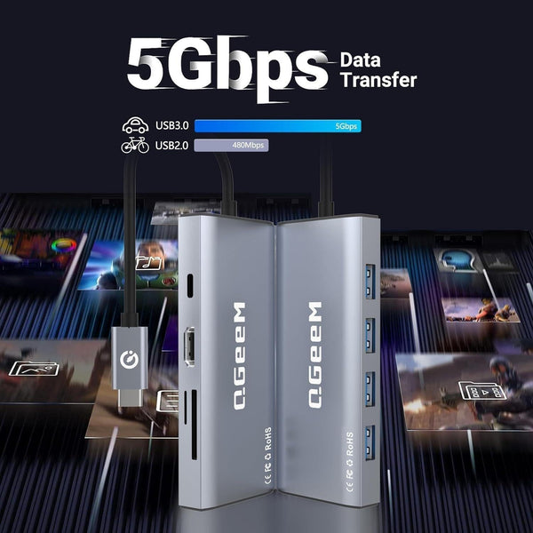 9 In 1 Usb C Docking Station Hdmi Rj45 Pd Chargers & Docking Stations