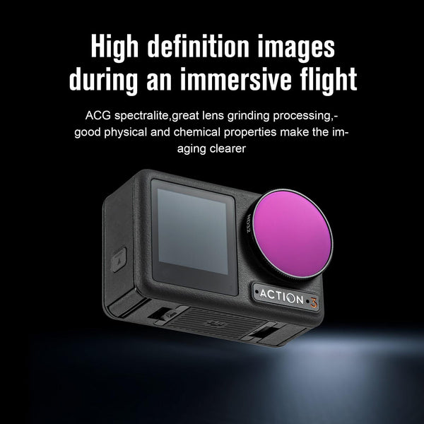 4 In Lens Filter For Dji Action 3 Nd16 Nd32 Nd64 Cpl Camera Drone Accessories