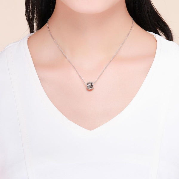 925 Sterling Silver 26 English Letter Beads For Diy Bracelets & Necklaces Style W Charms & Pendants