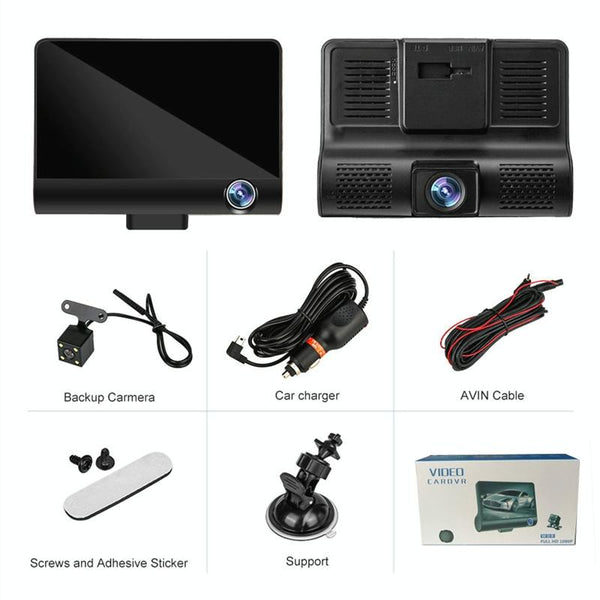 Hd 1080P Car Dvr With 3 In 1 Function And Wide Angle Night Vision 4 Inch Other Car Audio