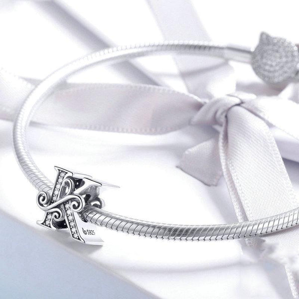 Diy Bracelet Beaded Accessories With Zircon Beads 26 Letters Style Charms & Pendants