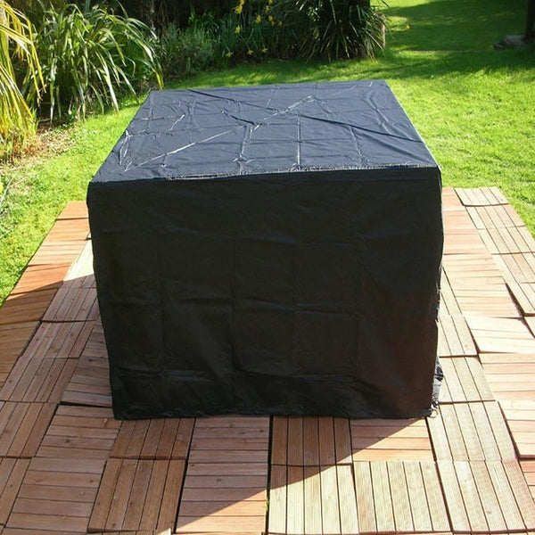 Outdoor Furniture Set Cover Waterproof Anti Uv Dust Proof 210D Oxford Cloth 242X162x100cm Black Outdoor Furniture Covers