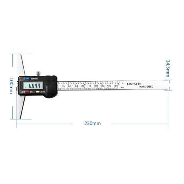 Digital Depth Gauge Caliper 0 150Mm Measurement Calipers