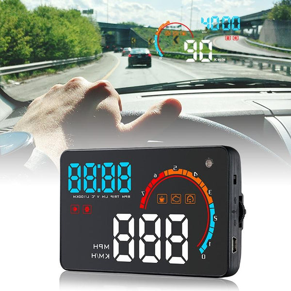 4 Inch Obd2+Gps Head Up Display Car Speed Revolving Water Temp Battery Voltage Running & Distance Other Instruments & Gauges