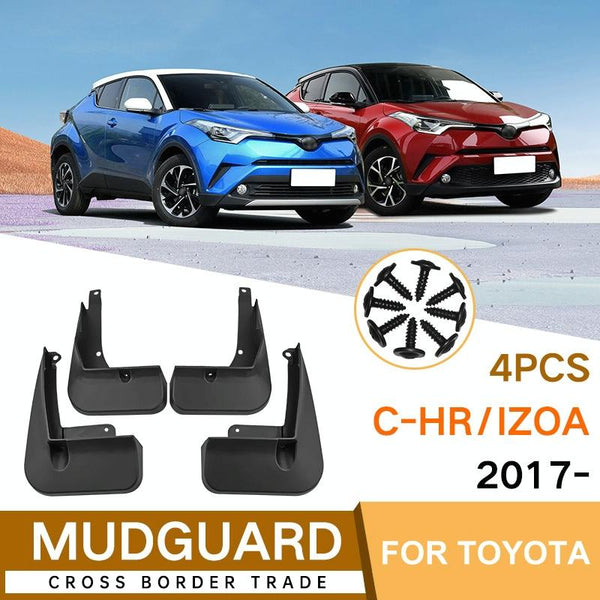 For Toyota Izoa C Hr 2017 2023 4Pcs / Set Car Auto Soft Plastic Splash Flaps Fender Guard Fenders & Mud Guards