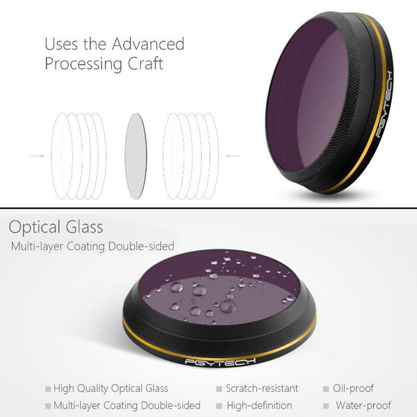 Parallel Gold Edge Lens Filter For Dji Inspire 2 / X4s Gimbal Camera Drone Filters