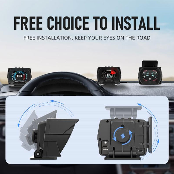 2.8 Inch Obdii + Mems Locator Technology Head Up Display System For Cars Other Instruments & Gauges