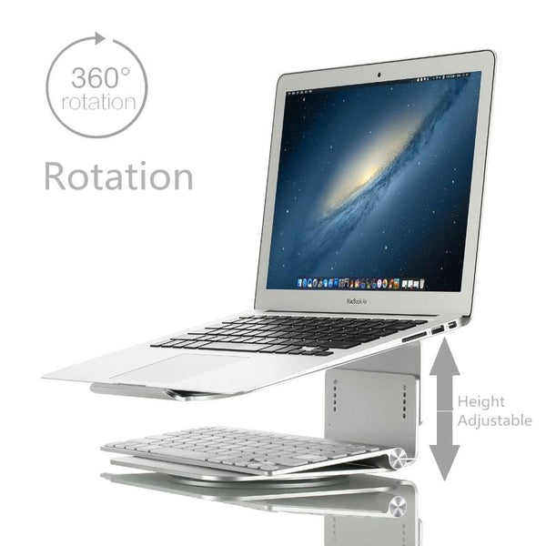 Aluminum Laptop Stand 360 Rotation Ergonomic 10 17 Inch For Macbook Air Pro Other Laptop & Desktop Accs
